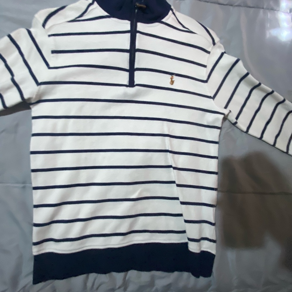 Ralph Lauren Navy Striped Pullover